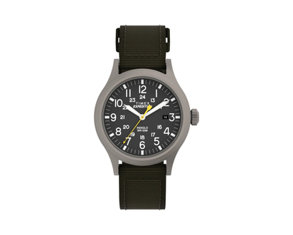 Timex Expedition Scout Metal Watch - Black/Green - T49961GP