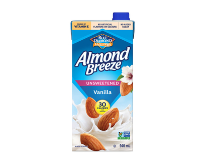 Blue Diamond Almond Breeze - Vanilla - Unsweetened - 946ml