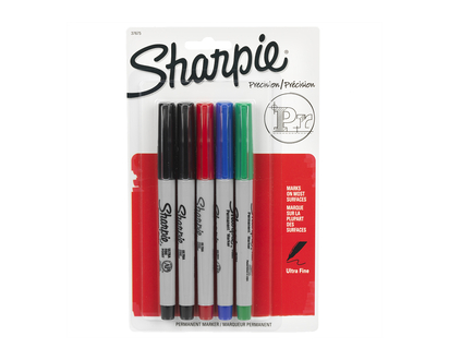 Sharpie Ultra Fine Point Permanent Markers - Assorted - 5 Pack