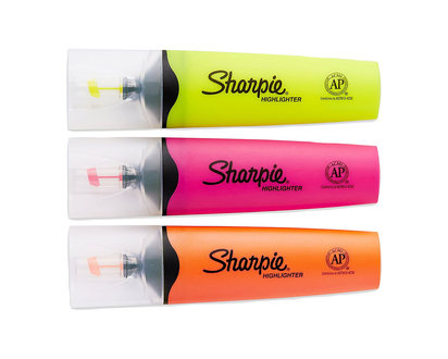 Sharpie Clear View Highlighter - 3 pack - Assorted