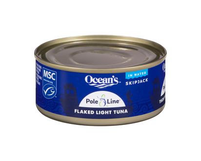 Ocean's Pole & Line Flaked Light Tuna in Water - 170g