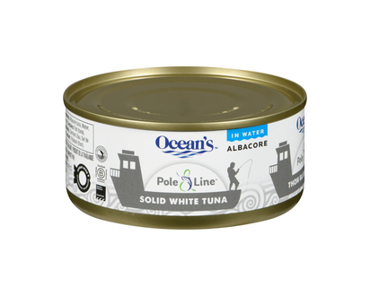 Ocean's Pole & Line Solid White Tuna in Water - 170g 