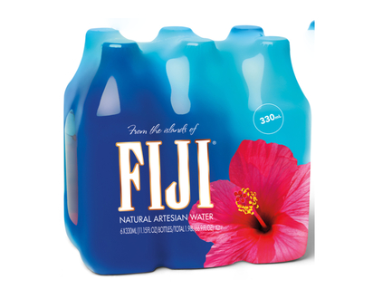 Fiji Natural Spring Water - 6 x 330ml