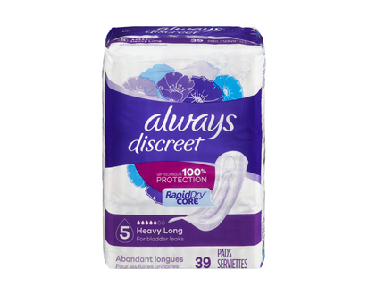 Always Discreet Pads Maximum Long Length Pads - 39s