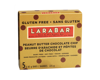 Larabar Peanut Butter Chocolate Chips - 5 x 45g