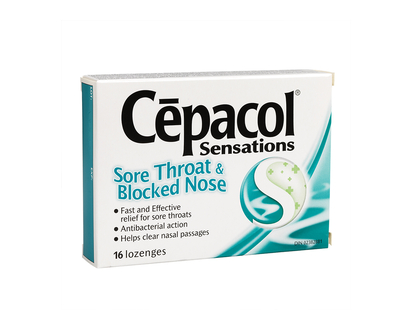 Cepacol Sensations Lozenges Sore Throat and Nose - 16s