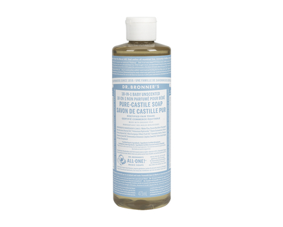 Dr. Bronner's 18-IN-1 Pure-Castile Liquid Soap - Baby Unscented - 473ml