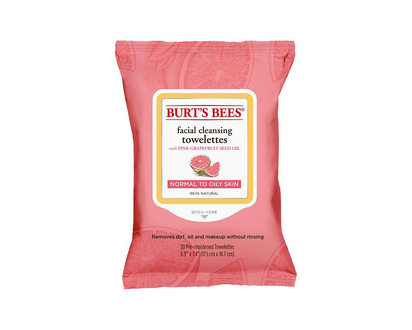 Burt's Bees Facial Cleansing Towelettes - Pink grapefruit - 30s