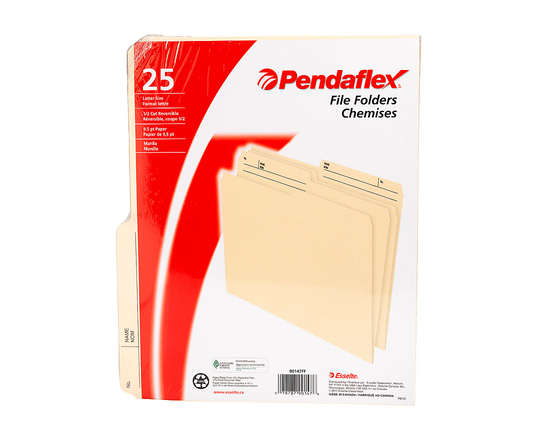 Pendaflex File Folders - Manila - 25 Pack