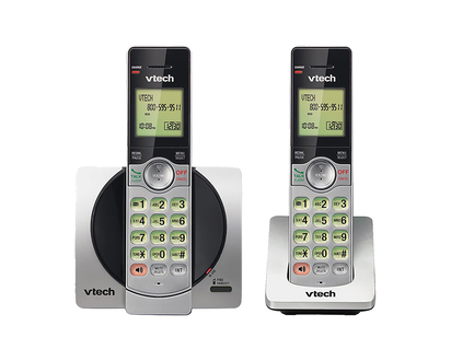 VTech Dect CS Series CID 2 Handset Cordless Phone - Silver - CS69192