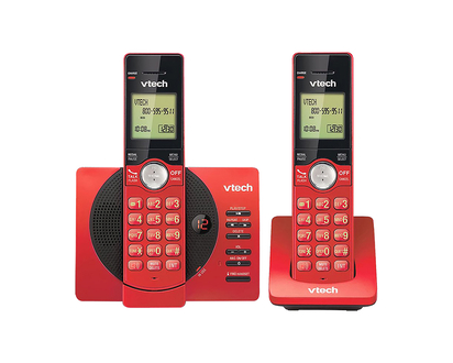VTech 2 Handset Cordless Phone with Answering Machine - Red - CS692926