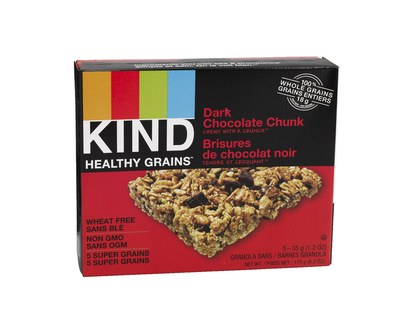 Kind Healthy Grains Bar - Dark Chocolate Chunk - 5 x 35g
