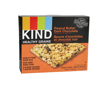 Kind Healthy Grains Bar - Peanut Butter Dark Chocolate - 5 x 35g