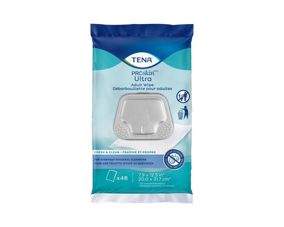 TENA ProSkin Ultra Adult Wipes - 48's