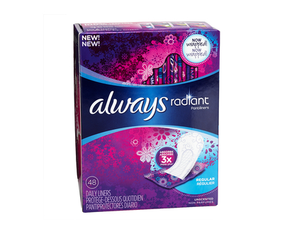 Always Radiant PantiLiners - Regular - 48s