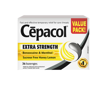 Cepacol Extra Strength Lozenges - Honey Lemon - 36s
