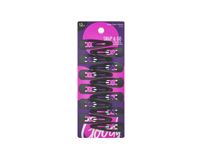 Goody Classics Snap Clips - Black - 12s