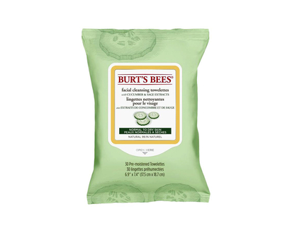 Burt's Bees Facial Cleansing Towelettes - Cucumber & Sage - 30's