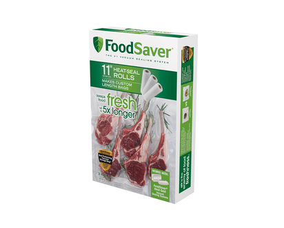 FoodSaver Sealer Bags - 11in x 16ft - 3 pack
