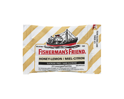Fisherman's Friend Sucrose Free Lozenge - Honey Lemon - 22s
