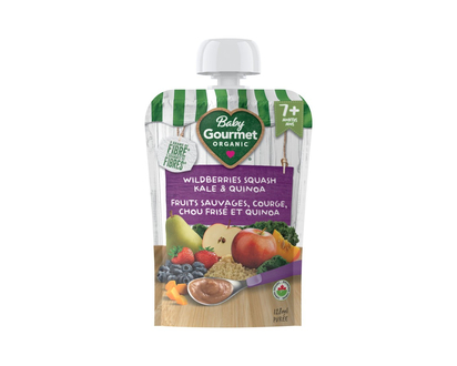 Baby Gourmet Plus Baby Food - Wildberries Rhubarb Kale & Quinoa - 128ml