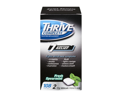 Thrive Complete 2mg Nicotine Replacement Gum - Spearmint - 108's
