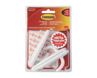 Command Large Utility Hooks Value Pack - 3's