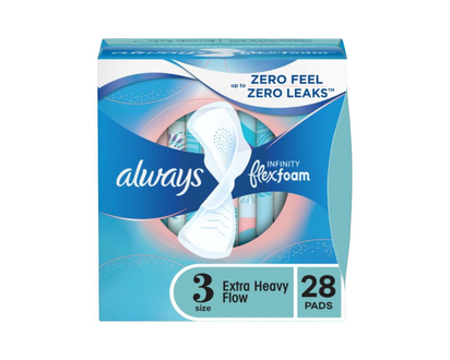 Always Infinity Sanitary Pads - Extra Heavy - Size 3 - 28's