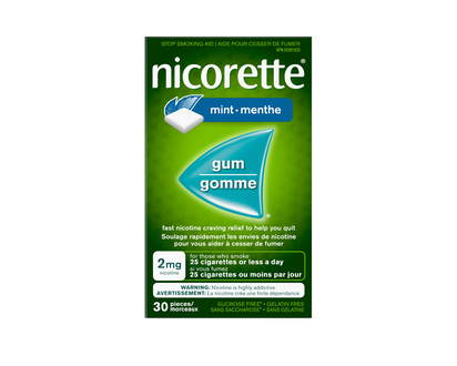 Nicorette Gum - Extreme Chill Mint - 2mg - 30s