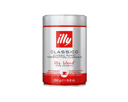 Illy Classico Classic Roast - Espresso Ground Coffee - 250g