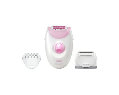 Braun Silk-epil 3 SE 3-270 Epilator - White / Pink - 87977