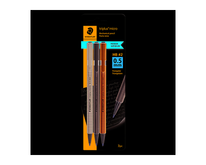 Staedtler Triplus Micro Mechanical Pencil - 0.5mm - 3 Pack