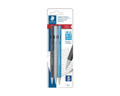 Staedtler Triplus Micro Mechanical Pencil - 0.7mm - 3 Pack