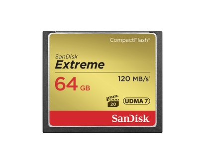 SanDisk Extreme 64GB CompactFlash Memory Card - SDCFXSB-064G-G46