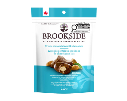 Brookside Milk Chocolate - Whole Almonds - 210g