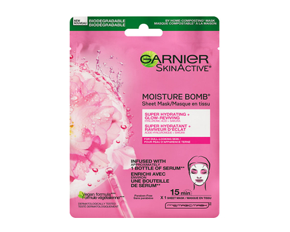 Garnier SkinActive Moisture Bomb Sheet Mask - Sakura Extract - 32ml