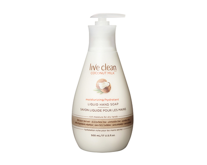 Live Clean Moisturizing Liquid Hand Soap - Coconut Milk - 500ml