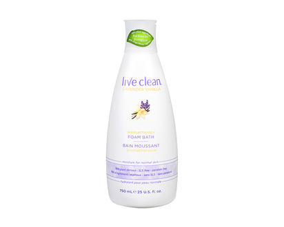 Live Clean Foam Bath - Lavender Vanilla - 750ml