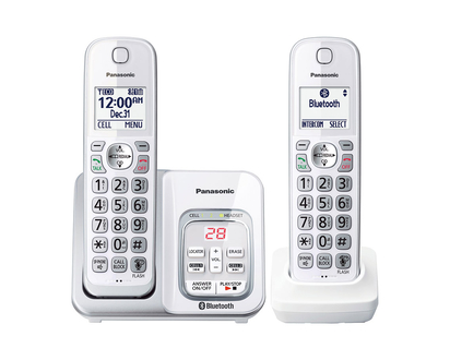 Panasonic 2-Handset Cordless Phone - White - KXTGD592W