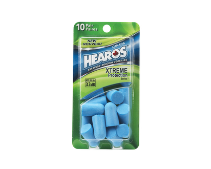 Hearos Extreme Protection Blue Ear Plugs - 10 Pair