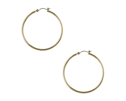 Nine West Large Hoop Earrings - Gold