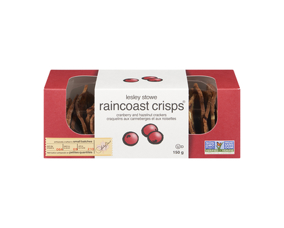 Lesley Stowe Raincoast Crisps - Cranberry &amp; Hazelnut - 150g