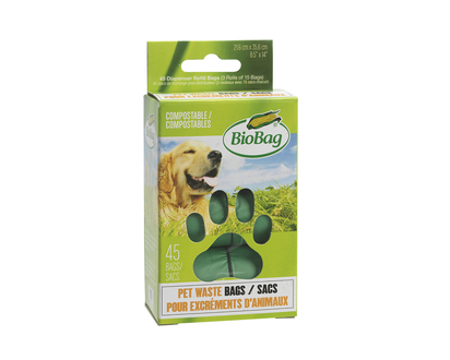 BioBag Dog Waste Bags On A Roll - 45 bags