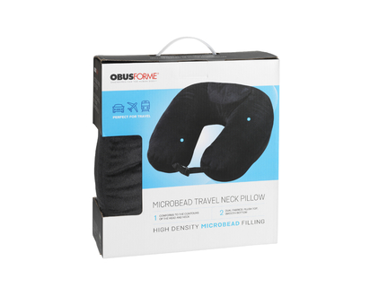 ObusForme Microbead Travel Neck Pillow - PL-MTP-BK