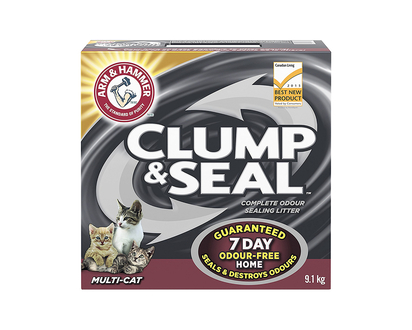 Arm & Hammer Clump and Seal Cat Litter - Multi Cat - 9.1kg
