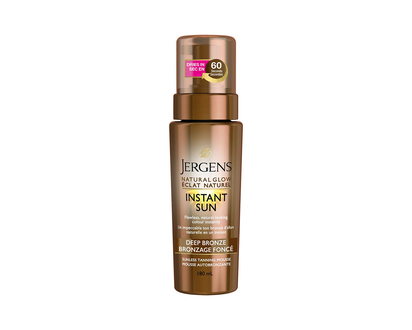 Jergens Natural Glow Instant Sun Sunless Tanning Mousse - Deep Bronze - 180ml
