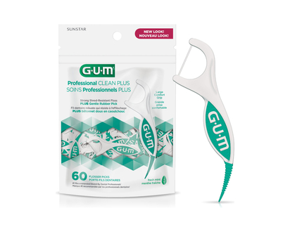 G.U.M Professional Clean Plus Flosser Picks - 60's