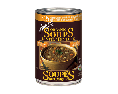 Amy's Organic Lentil Soup - Low Sodium - 398ml