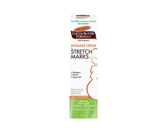 Palmer's® Cocoa Butter Formula® Massage Cream for Stretch Marks and Pregnancy Skin Care. Helps visibly improve skin elasticity and reduce the appearan