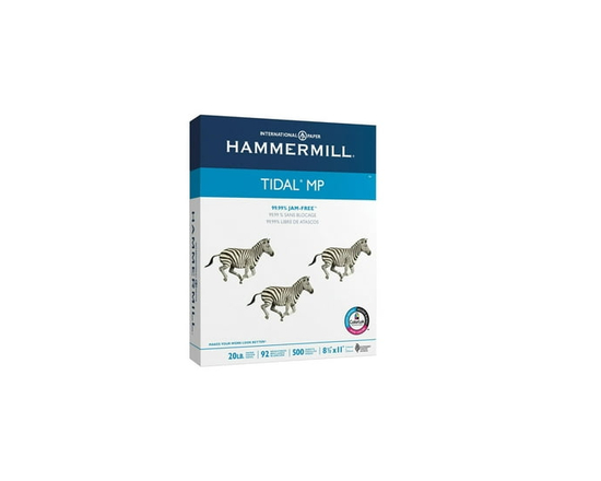 Hammermill Tidal MP White Multipurpose Copy Paper, Letter Size, 20 lb, 92 Bright, 500 Sheets